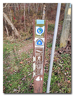 a trailhead marker
