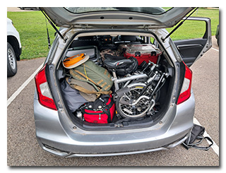 a packed Honda Fit