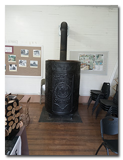 Hope Schoolhouse woodstove