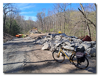 heavy equipment at an excavation