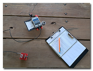 KH1 station on a picnic table