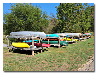 canoes and kayaks