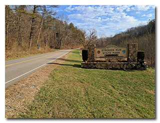 Strouds Run State Park Sign