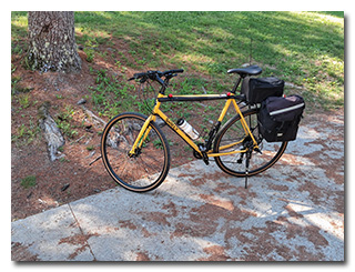 Eric's bicycle, loaded