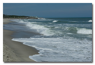 the surf