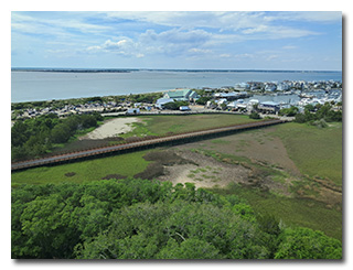 a view from atop the lighthouse