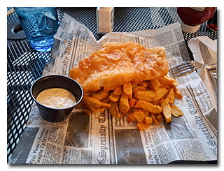 traditional British fish and chips