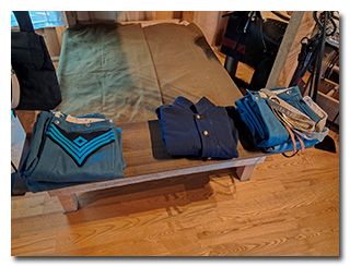 Displays inside the Camp Nelson National Monument Reconstructed Barracks