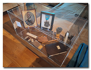 Displays inside the Camp Nelson National Monument Reconstructed Barracks