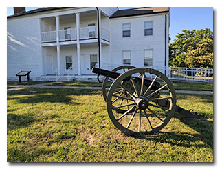A Civil War cannon
