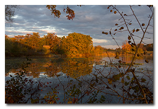 Sunset over Wingfoot Lake