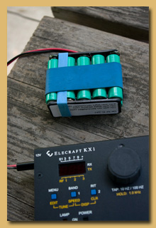 KX1 and battery -- click to enlarge
